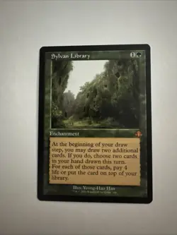Sylvan Library (Retro Frame) Green Mythic Rare MTG Magic The Gathering Card - Image 1