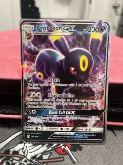 NM Pokemon Umbreon GX Card 80/149 Sun & Moon Base Set Ultra Rare SM Holo - Image 1