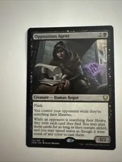 Opposition Agent Black Rare Card MTG Magic The Gathering - Image 1
