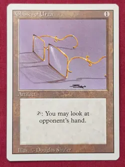 Magic The Gathering REVISED EDITION GLASSES OF URZA artifact card MTG - Image 1