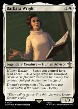 MTG - Barbara Wright - Doctor Who - Magic the Gathering - Image 1