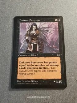 MTG Dakmor Sorceress Portal Second Age Magic The Gathering Rare - Image 1
