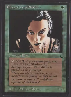 MTG - Elves of Deep Shadow - The Dark - Image 1