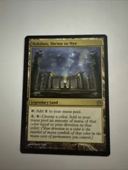 Nykthos Shrine to NYX Rare Land Card MTG Magic The Gathering - Image 1