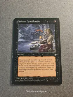 MTG Ice Age Demonic Consultation Magic The Gathering #2 - Image 1