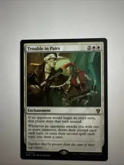 Trouble In Pairs White Rare Enchantment MTG Magic The Gathering Card - Image 1