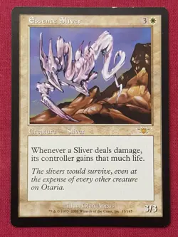 Magic The Gathering LEGIONS ESSENCE SLIVER white card MTG - Image 1