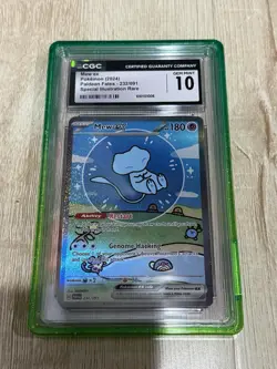 Pokemon Mew ex 232/091 SIR Bubble Mew Paldean Fates CGC 10 GEM MINT with Guard - Image 1