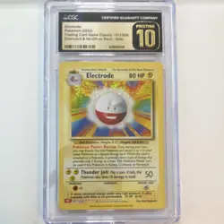 CGC Pristine 10 Pokemon Electrode Holo 011/034 TCG Classic 2023 - Image 1