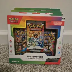 Pokemon TCG First Partner Illustration Collection Series 1 Promo Box 2021 - Image 1