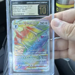 Pokemon Origin Forme Dialga VSTAR Time Gazer Hyper Rare Holo CGC 10 Japanese - Image 1