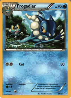 Pokemon XY Trainer Kit: Pikachu Libre & Suicune Frogadier (21) #21/30 - Image 1