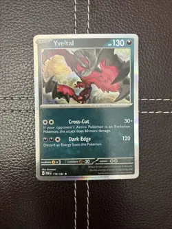 Pokemon TCG - Yveltal - 118/182 - S&V Paradox Rift - NM Holo Rare (2023) - Image 1