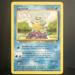 1999 Squirtle Pokemon Base Set #63/102 - Image 2