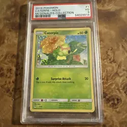 Caterpie - 1/12 - McDonalds 2019 Pokemon Promos Holo PSA 3 Limited edition - Image 1