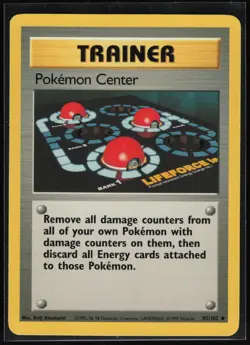 Pokemon Center 85/102 Base Set Unlimited Uncommon Kinebuchi Lightly Played - Image 2