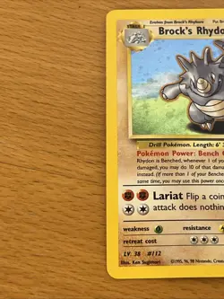 Pokemon Brock's Rhydon 2/132 Holo Rare - 2000 Unlimited Gym Heroes - Image 5
