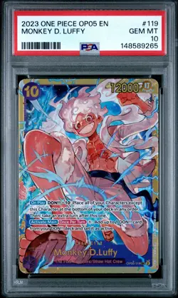 2023 ONE PIECE OP05-AWAKENING OF THE NEW ERA #119 MONKEY D. LUFFY PSA 10 - Image 1