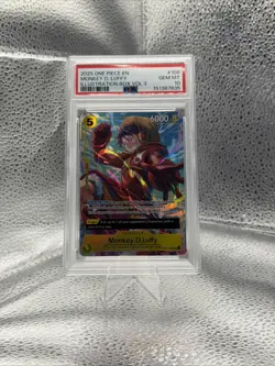 One Piece Monkey D Luffy Illustration Rare Vol 3 Promo Op07-109 Psa 10 - Image 1