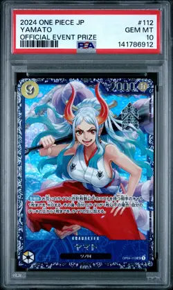 2024 ONE PIECE JAPANESE PROMOS OFFICIAL EVENT PRIZE #112 YAMATO PSA 10 - Image 1