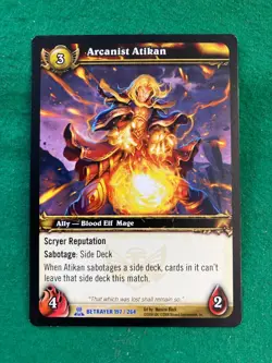 WORLD OF WARCRAFT, WOW CCG/TCG - (SERVANTS OF THE BETRAYER) SINGLE CARDS - Image 4