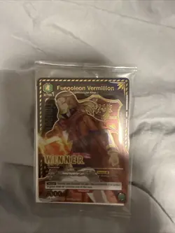 Union Arena TCG Fuegoleon Vermillion UEPR/BCV-1-039 Winner Promo Sealed - Image 1