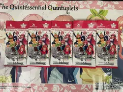 Weiss Schwarz The Quintessential Quintuplets ENG Factory Sealed 5 Pack Lot - Image 1