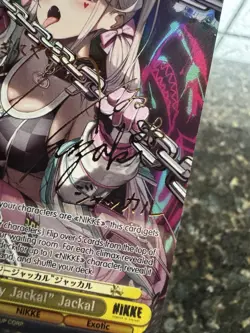 Weiss Schwarz Nikke “Crazy Jackal” Jackal NIK/S117-E007SP SP ENGLISH Foil & Sign - Image 3