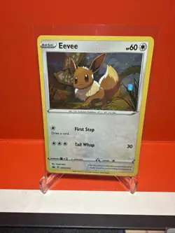 Pokemon Eevee SWSH095 Sword & Shield Promo Holo Basic 60HP TCG Card English - Image 1