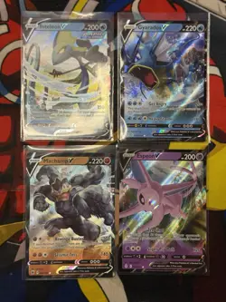 Pokemon TCG V Card lot espeon 064 gyarados 028 Inteleon machamp NM/M - Image 1