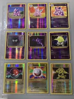 Pokemon TCG XY Evolutions Reverse Holo Rare 9 Cards Binder Page Lot NM - Image 1