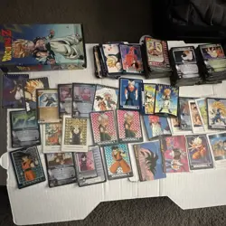 Dragon Ball Z Vintage Card Collection Lot 167 Cards Holo Prism Score CCG + VHS - Image 1