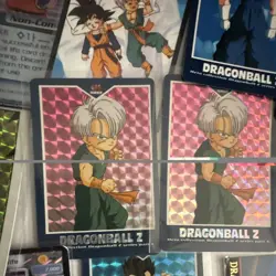 Dragon Ball Z Vintage Card Collection Lot 167 Cards Holo Prism Score CCG + VHS - Image 5