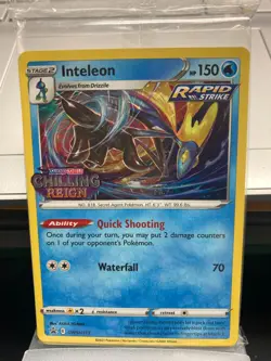 Pokemon "Fusion Strike"/"Chilling Reign" Stamped Factory Sealed 23-Card Pack - Image 4