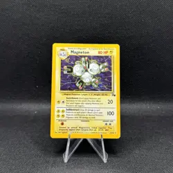 Pokemon TCG Magneton Fossil Holo Rare Card 11/62 (MODERATELY PLAYED) - Image 1