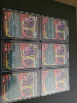 Pokemon TCG Phantasmal Flames Mega Gengar EX Holo Full Art Lot 6 Cards - Image 2
