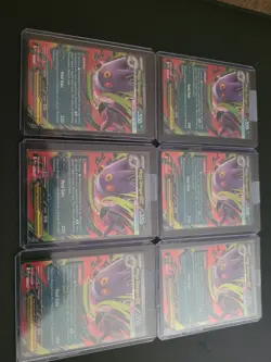 Pokemon TCG Phantasmal Flames Mega Gengar EX Holo Full Art Lot 6 Cards - Image 3