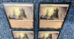 2003 "Great Furnace X4"~Artifact Land~ Mirrodin~ Playset~Magic the Gathering~MTG - Image 3