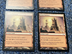 2003 "Great Furnace X4"~Artifact Land~ Mirrodin~ Playset~Magic the Gathering~MTG - Image 4