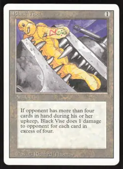 Black Vise Uncommon Revised Edition Magic: The Gathering Moderately Played - Image 1