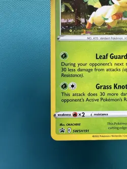 Pokemon TCG Sword & Shield - Leafeon #SWSH191 Black Star Promo Cosmos Holo NM - Image 4