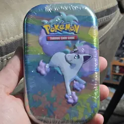 Pokemon TCG Mini Tin Galarian Ponyta Artwork 20-Card Capacity 2020 Ages 6+ - Image 1