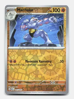 Machoke 067/165 Uncommon MEW 151 Pokemon Reverse Holo NM/M - Image 1