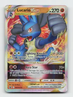 Lucario VSTAR SWSH214 Promo SWSD Sword & Shield Promo Holo Pokemon Holo HP - Image 1