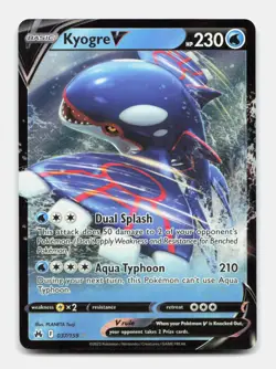 Kyogre V 037/159 V Rare CRZ Crown Zenith Holo Pokemon Holo NM/M - Image 1