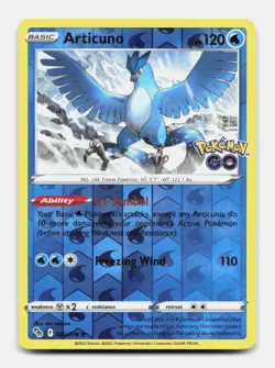 Articuno 024/078 Rare PGO Pokemon GO Holo Pokemon Reverse Holo NM/M - Image 1