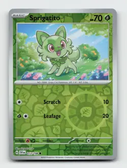 Sprigatito 013/198 Common SVI Scarlet & Violet Pokemon Reverse Holo Near Mint - Image 1