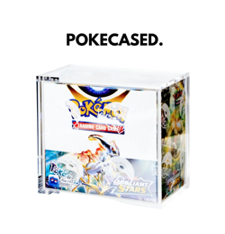 POKEMON MAGNETIC ACRYLIC DISPLAY BOOSTER BOX CASE PROTECTOR - Image 1
