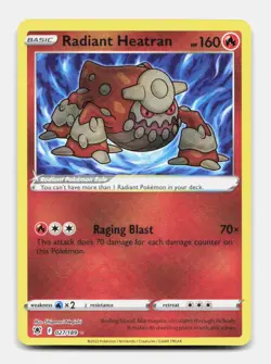 Radiant Heatran 027/189 Radiant Rare ASR Astral Radiance Pokemon Holo NM/M - Image 1