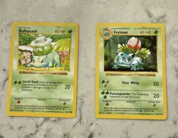 Pokemon TCG Bulbasaur & Ivysaur SHADOWLESS Vintage 1999 Lot - Image 1